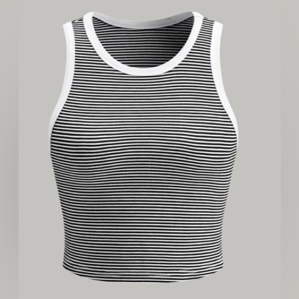 NWOT - Striped Crew Neck tank top
Medium